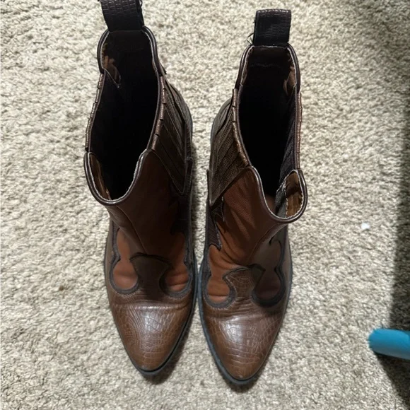 Free People Vegan Cavalier Western Boot 
Size 7.5 
Color Brown - Picture 8 of 9